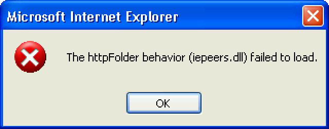 An error about a missing DLL file.